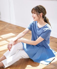 Tiaclasse L 【洗える】イレギュラーヘムチュニックブラウス