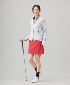 23区GOLF 【WOMEN】【吸水速乾/UVカット】ハンタードッグ柄シャツ