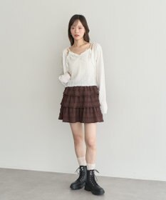 earth music&ecology 【2WAY】フリフリミニスカート