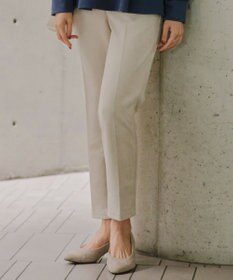 Tiaclasse 【洗える】スエードポンチテーパードパンツ