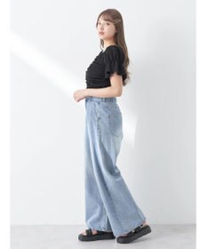 earth music&ecology タックホックデニムパンツ