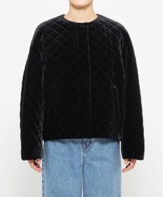 uncrave ベロア キルティング ブルゾン（uncrave WHITE）