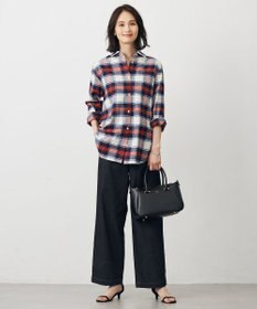 J.PRESS LADIES L 【WEB限定カラーあり】ハイパワーデニムツイル ワイドパンツ