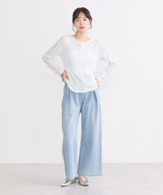 earth music&ecology アイレットジャカードタイトプルオーバー