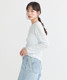 earth music&ecology アイレットジャカードタイトプルオーバー