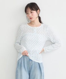 earth music&ecology アイレットジャカードタイトプルオーバー