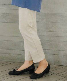 Tiaclasse 【洗える】スエードポンチテーパードパンツ