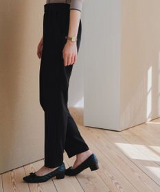 Tiaclasse 【洗える】スエードポンチテーパードパンツ