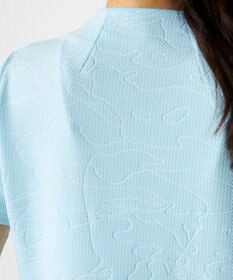 FILA GOLF／marie claire 【FILA GOLF】 チェッカーフラッグ柄エンボス半袖シャツ