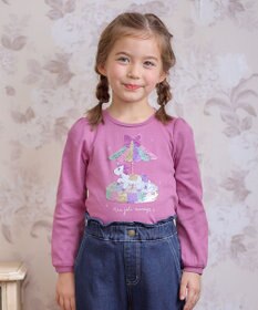 ANY KIDS ミラクルスパンコール 長袖 Tシャツ