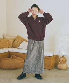 earth music&ecology Ｃｈａｍｐｉｏｎ×ｅｍａｅハーフジップハートスウェット