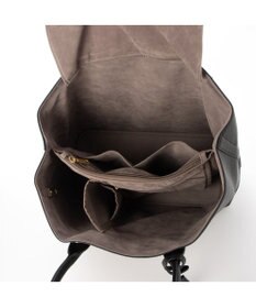 UNBILLION cachecache ショルダー付きパーテーション合成皮革トートL