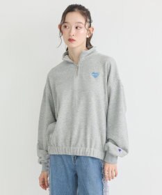 earth music&ecology Ｃｈａｍｐｉｏｎ×ｅｍａｅハーフジップハートスウェット