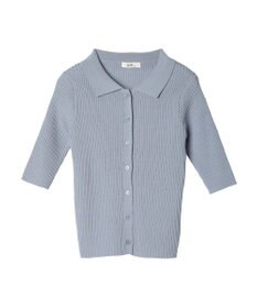 earth music&ecology リブコンパクトカーディガン