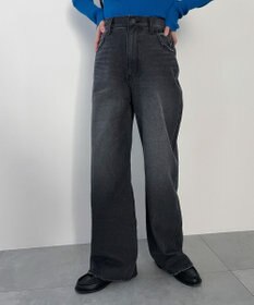 WEGO 【新色追加/美脚/XSSMLサイズ展開】ストレートデニムパンツ