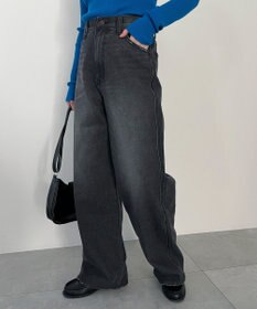 WEGO 【新色追加/美脚/XSSMLサイズ展開】ストレートデニムパンツ