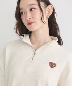 earth music&ecology Ｃｈａｍｐｉｏｎ×ｅｍａｅハーフジップハートスウェット