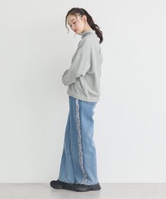 earth music&ecology Ｃｈａｍｐｉｏｎ×ｅｍａｅハーフジップハートスウェット