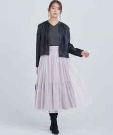 組曲 L レザーライクライト ブルゾン