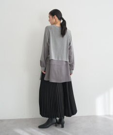 YECCA VECCA サテンプリーツスカート