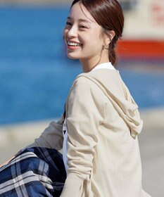 Tiaclasse L 【小倉優子さん着用】【洗える】サマーニットショートパーカー