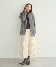 YECCA VECCA サテンプリーツスカート