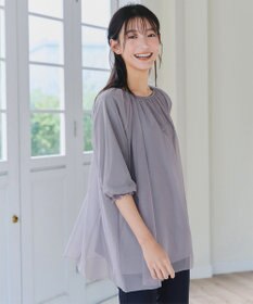 Tiaclasse 【洗える】チュールボリュームチュニック