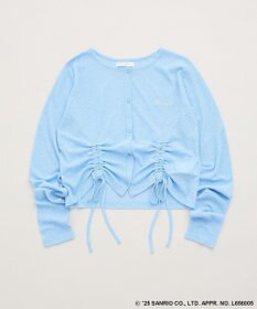 Green Parks チャーミーキティ／フロントギャザーシアーカーディガン