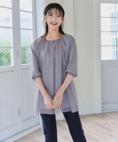 Tiaclasse 【洗える】チュールボリュームチュニック