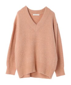 AMERICAN HOLIC モールヤーン片畦Ｖネックニットプルオーバー