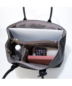 UNBILLION cachecache ショルダー付きパーテーション合成皮革トートL