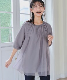 Tiaclasse 【洗える】チュールボリュームチュニック