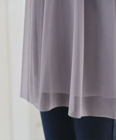 Tiaclasse 【洗える】チュールボリュームチュニック