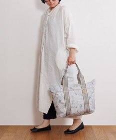 ACE BAGS & LUGGAGE 【雑誌掲載】 HAyU × ace.  フォールディング 折り畳みトートバッグ 猫柄 22L 17861