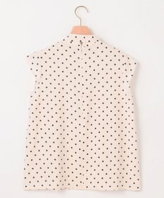 組曲 【WEB限定】ドットプリントデシン ボウタイ付きブラウス