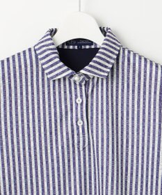 23区GOLF 【WOMEN】ロゴレイヤーストライプシャツ