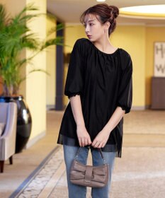 Tiaclasse 【洗える】チュールボリュームチュニック