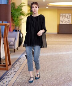 Tiaclasse 【洗える】チュールボリュームチュニック