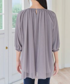 Tiaclasse 【洗える】チュールボリュームチュニック