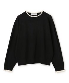 UNFILO フリルトリミング ニット