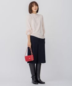 23区 S 【洗える】セミウーステッドウール パフスリーブ ニット