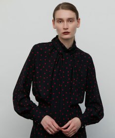 BEIGE， VIGNON / ドットブラウス