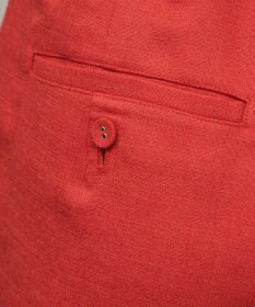 GRACE CONTINENTAL トリアセ麻調テーパードパンツ