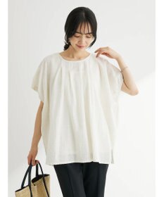 Green Parks インド綿　ＳＥＴ２点　マルチ刺繍ブラウス＋タンク