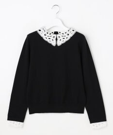 ANY SIS S レース襟 ニット