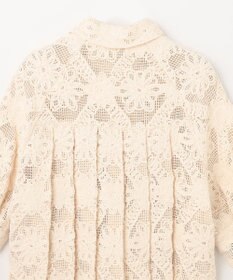 GRACE CONTINENTAL バックタックレースシャツ