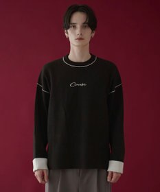 WEGO アウトリンキングニットプルオーバー