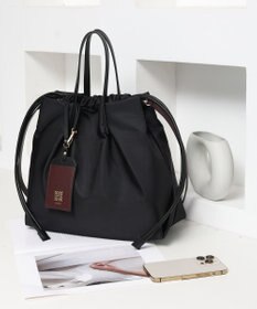 style code 【PADMA/パドマ】カードケース付　ナイロン巾着トートバッグ