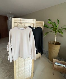 Feroux 【洗える】袖フリルダンボール プルオーバー