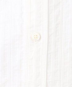 JOSEPH ABBOUD 【キングサイズ・オーガニックコットン使用】オーガニックコードストライプ ホワイトシャツ